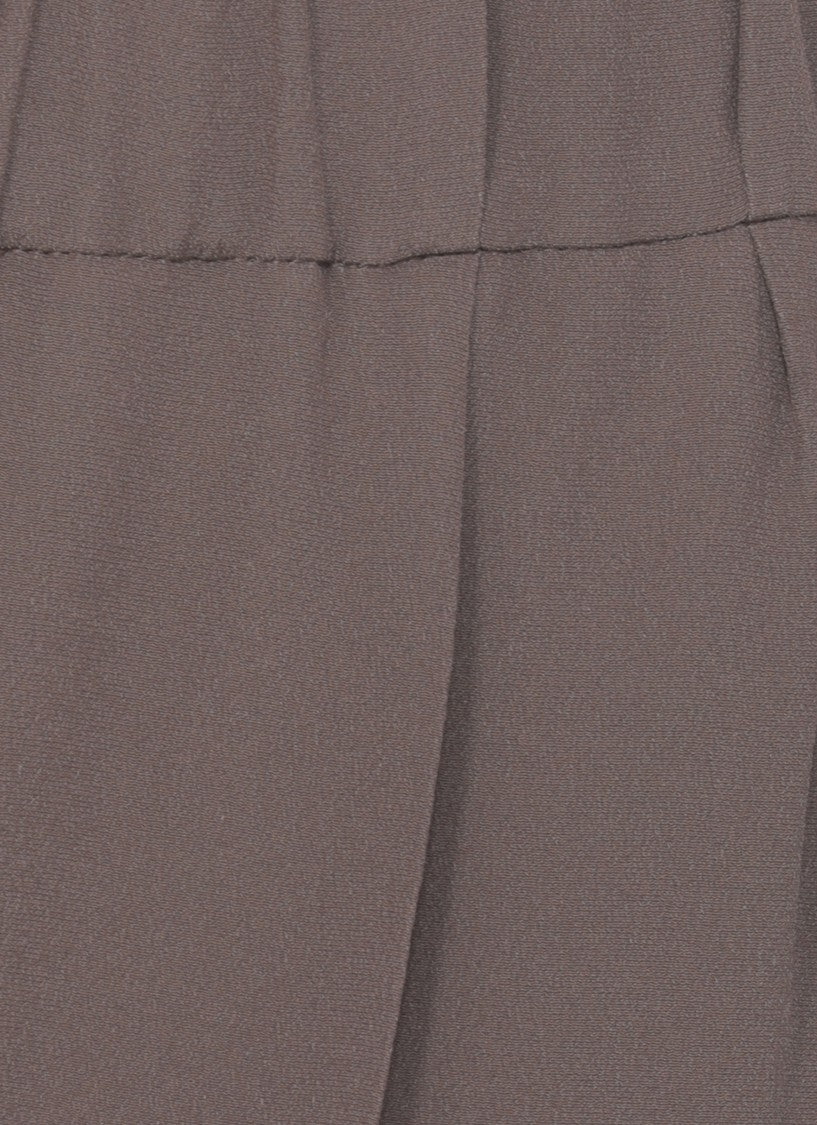 Brunello Cucinelli Brown Silk Blend Pants