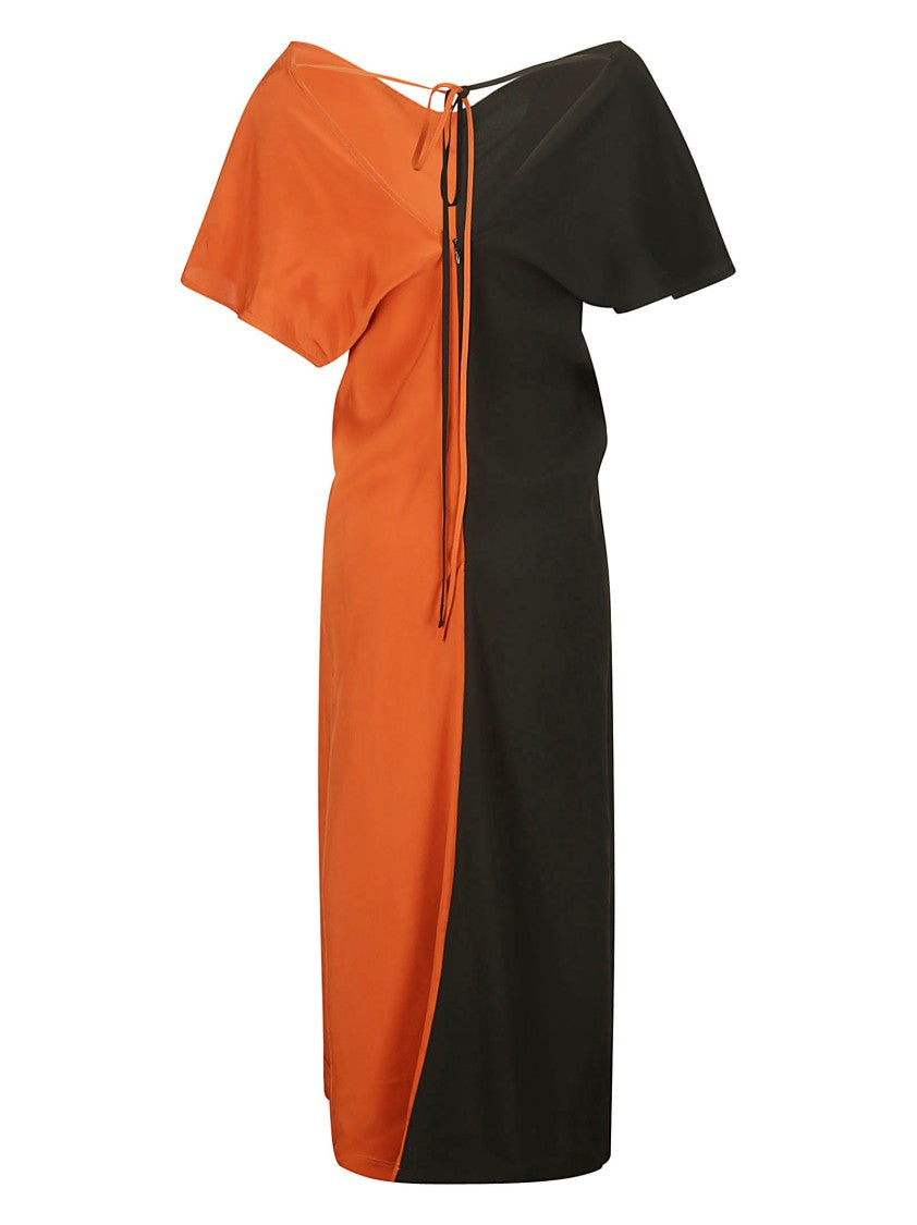Colville Long Bicolor Shortsleeve Dress