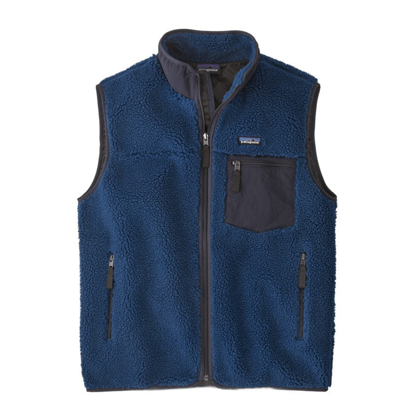Patagonia Textured Fleece Vest With High Collar