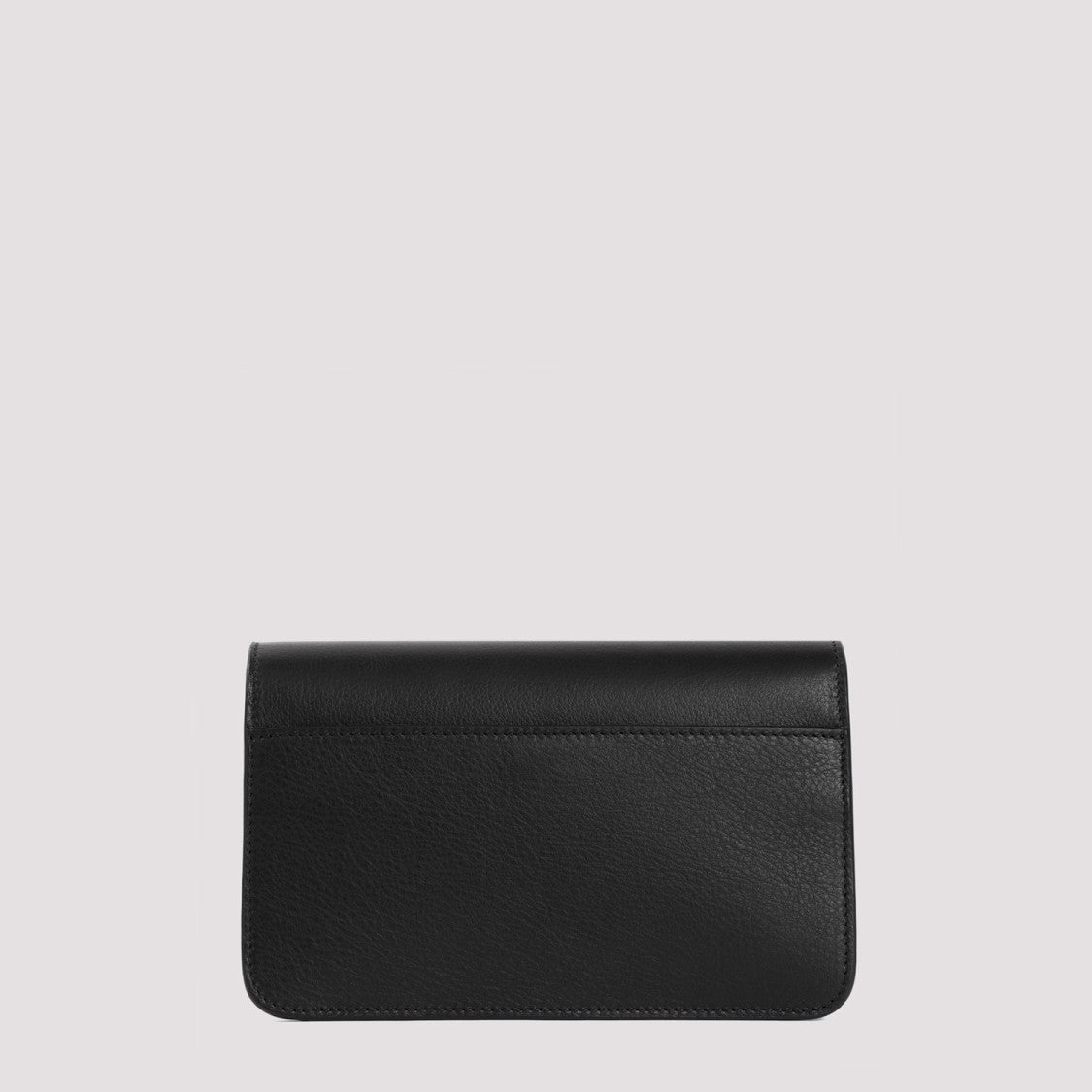 Bally Logo Crossbody Vernice Black Grained Calf Leather Shoulder Bag