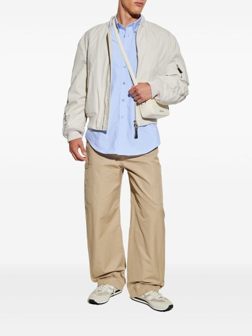 Givenchy Button-Down Shirt With Pointed Collar And Embroidered Detail