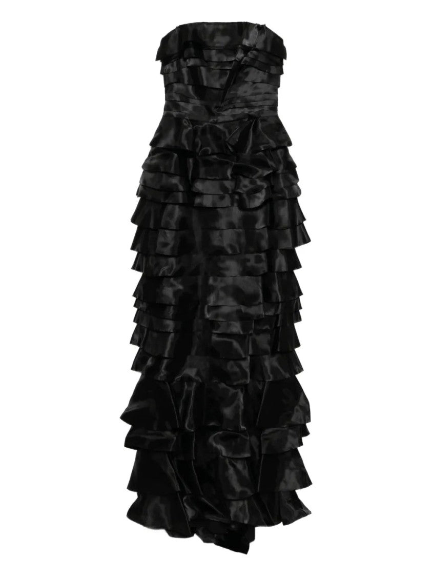 Saiid Kobeisy Layered Organza Long Dress