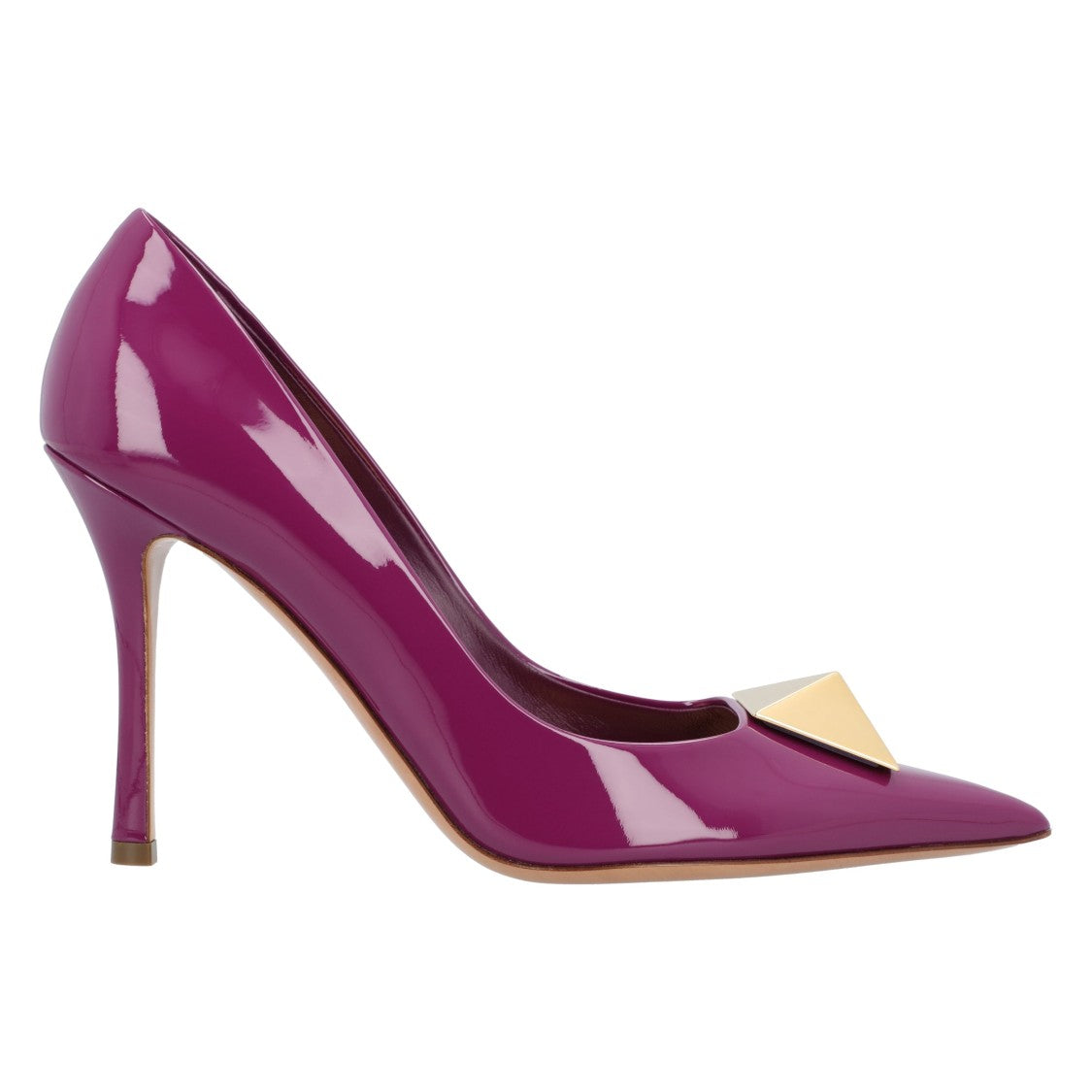 Valentino Roman Stud Pumps Purple
