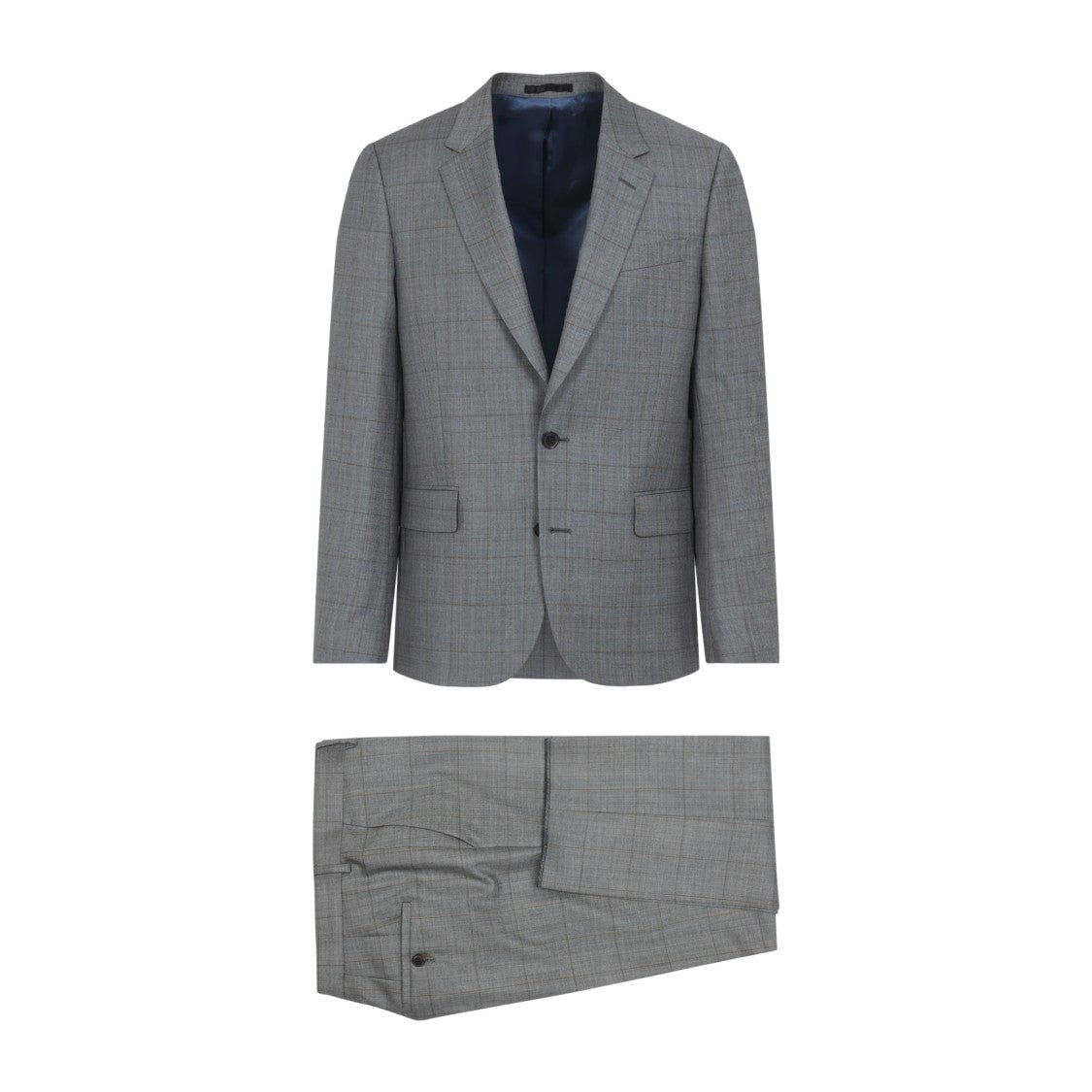 Paul Smith Grey Wool-Blend Suit With Tailored Fit