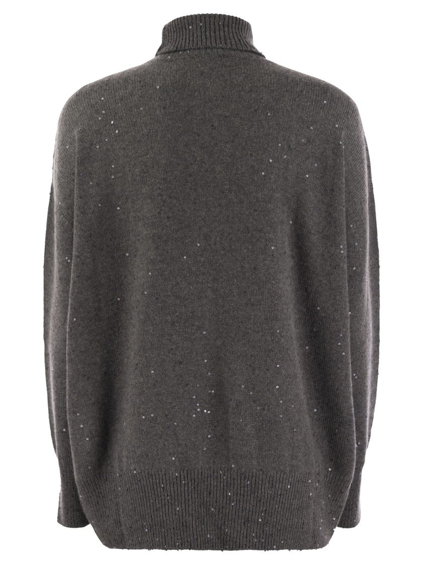 Brunello Cucinelli Cashmere And Silk Turtleneck Sweater