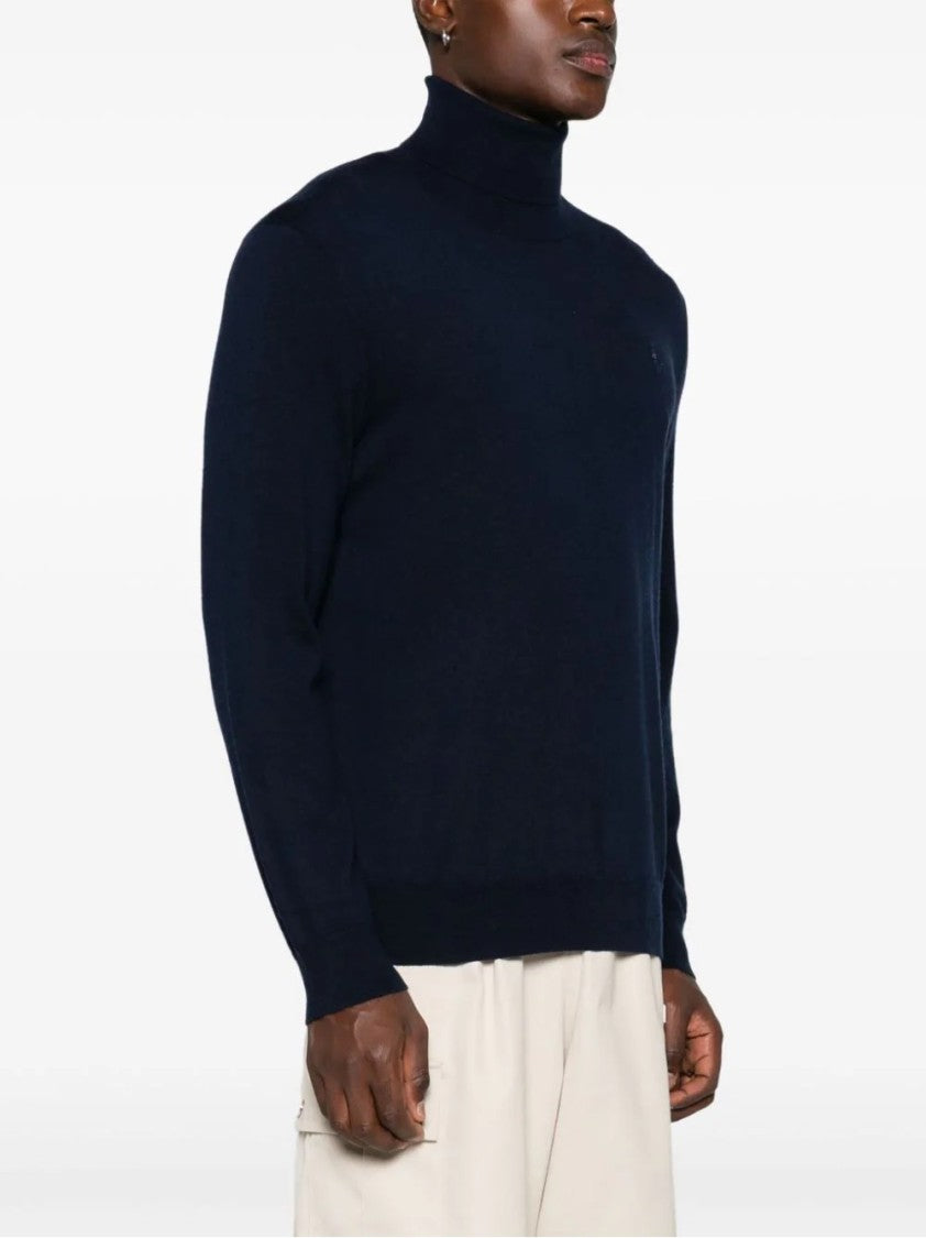 Polo Ralph Lauren Turtleneck Black Wool Long Sleeve Pullover