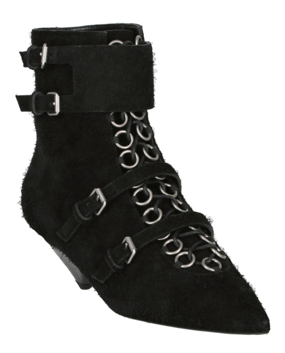 Saint Laurent Blaze Suede Ankle Boots