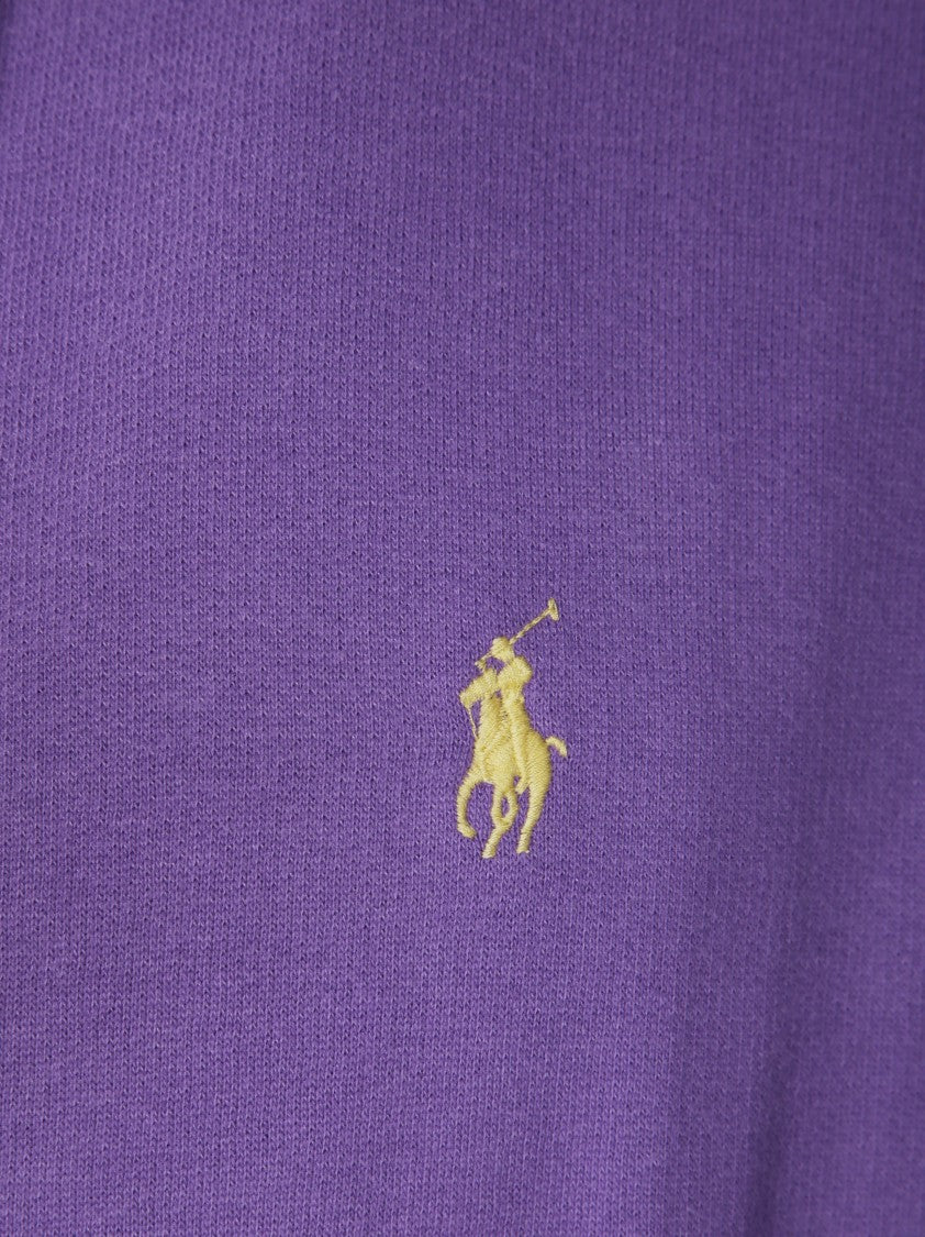 Polo Ralph Lauren Purple Hoodie With Kangaroo Pocket