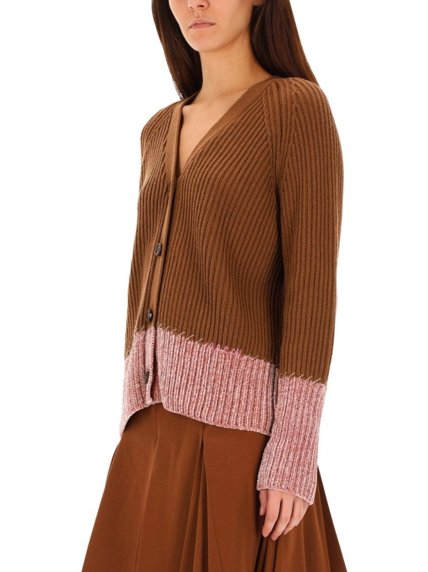 Marni "Color Block" Pattern Cardigan