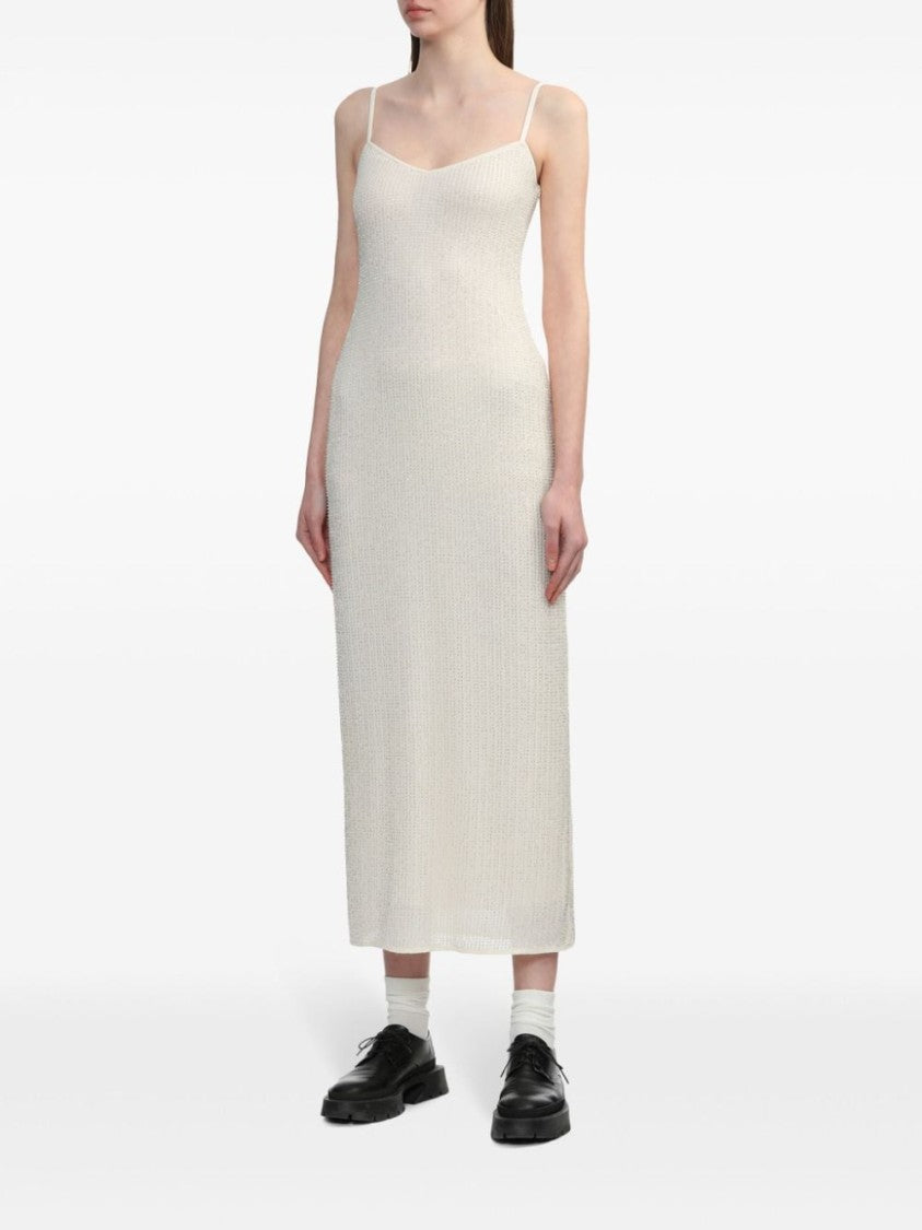 Self-Portrait Rhinestone-Embellished Sleeveless Maxi Dress