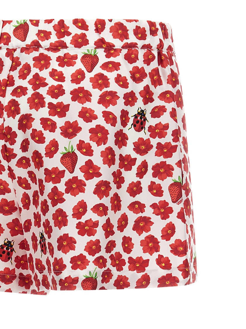 Versace Silk Twill Pajama-Style Shorts
