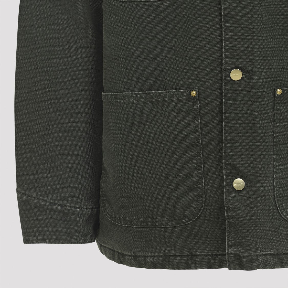 Carhartt Wip Structured Organic Cotton Coat With Contrasting Collar