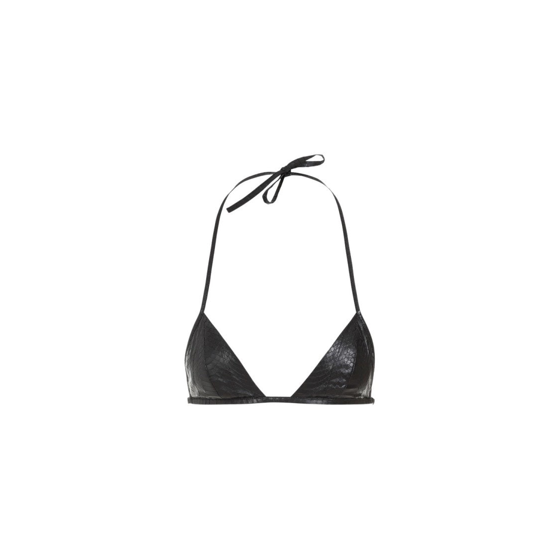 Rick Owens Black Snake Leather Top