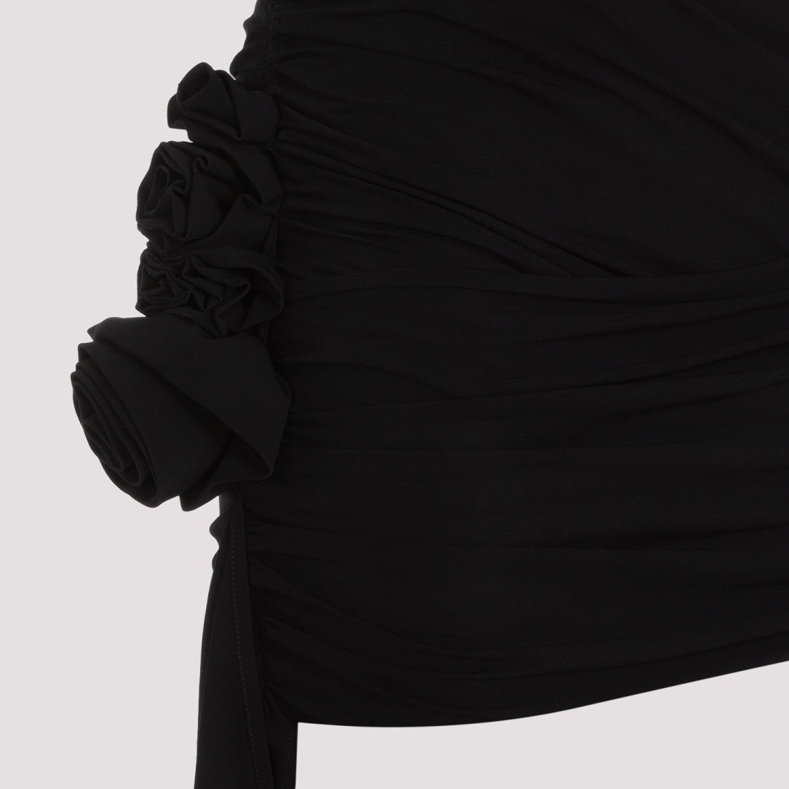 Magda Butrym Black Viscose Mini Skirt