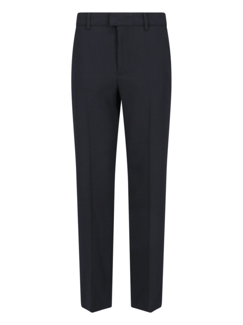 Isabel Marant Straight Trousers In Black Stretch