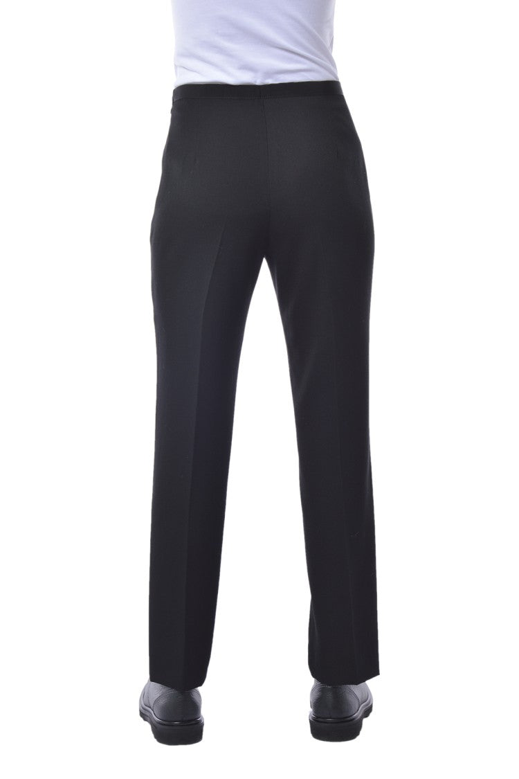 Etro Black Wool Twill Cigarette Pants