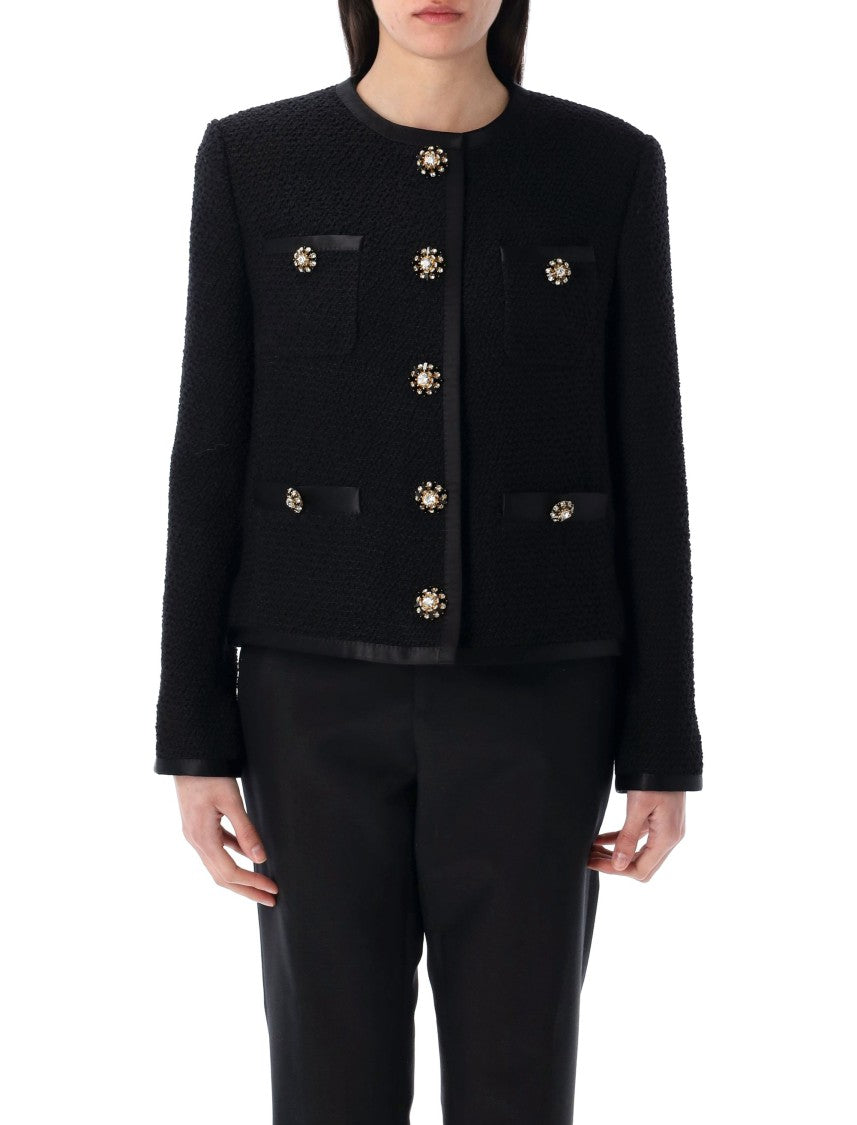 Dolce & Gabbana Cropped Tweed Jacket