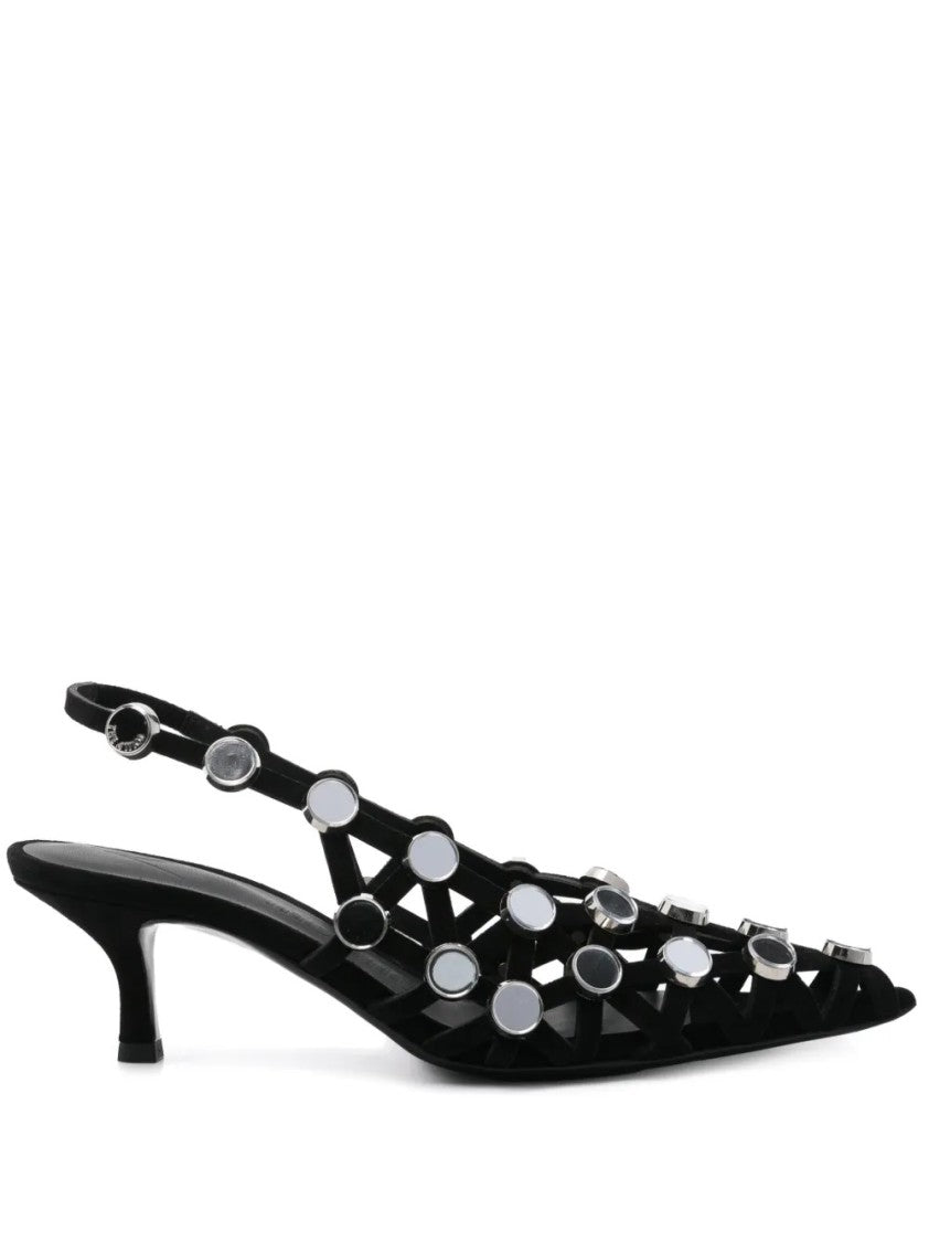 The Attico Grid Slingback 50Mm