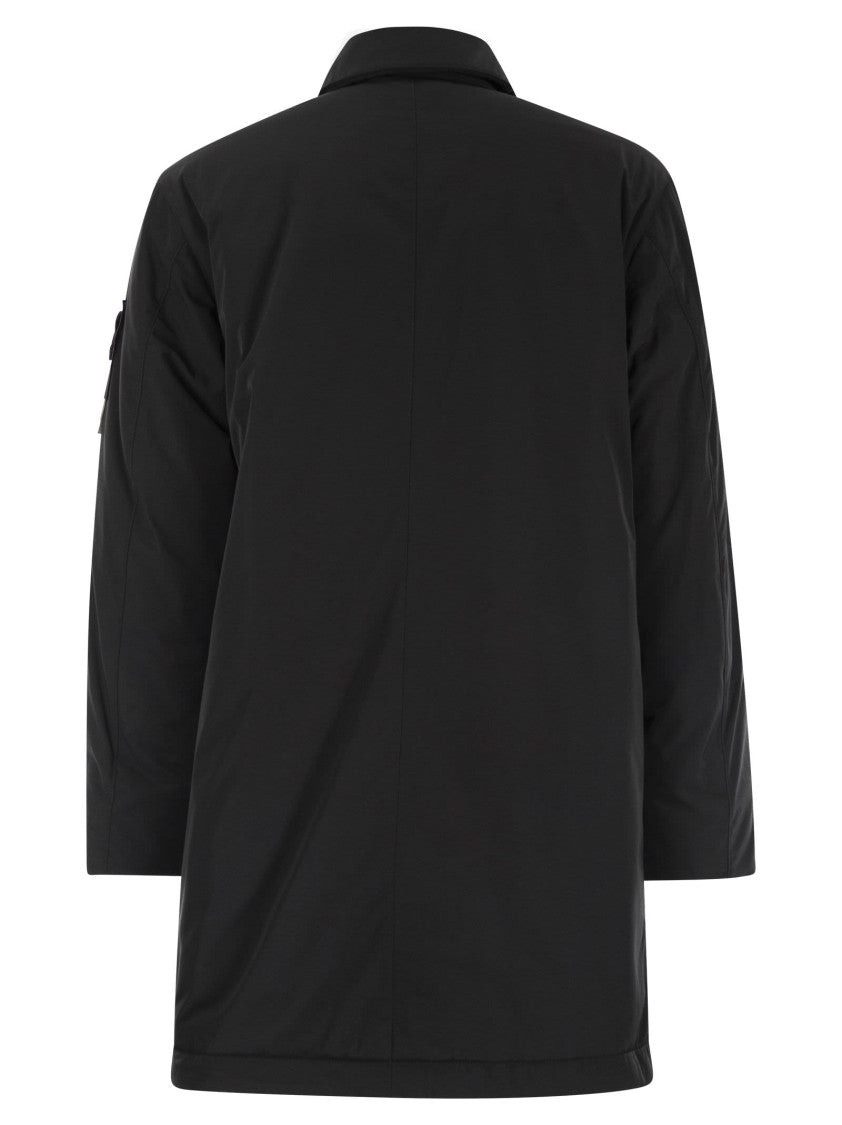Stone Island Padded Car Coat With Anti-Drip