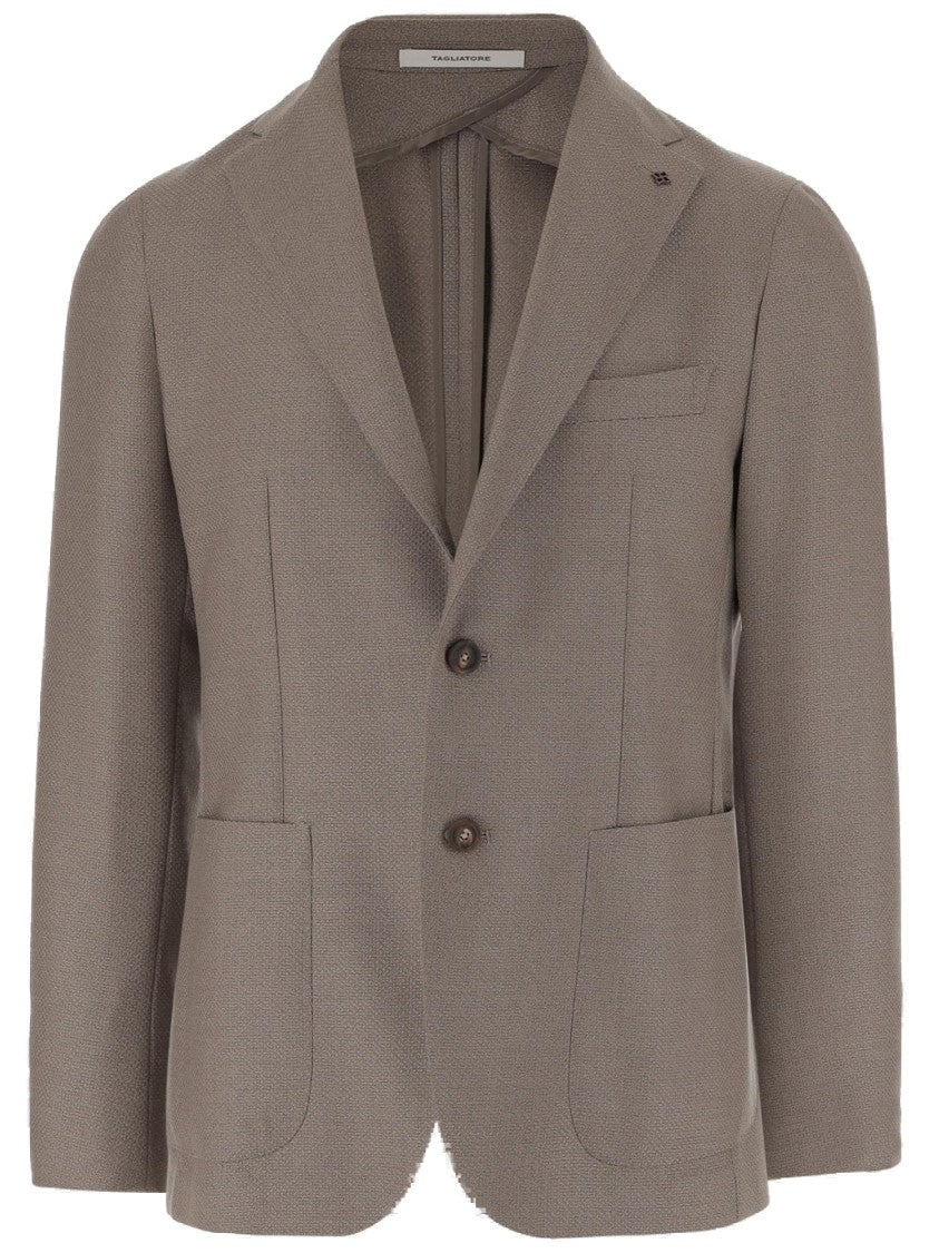 Tagliatore Single Breasted Wool Jacket
