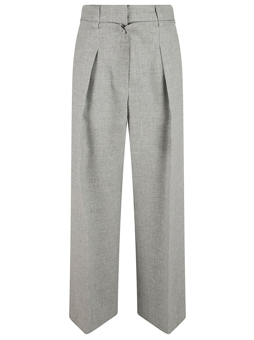 Brunello Cucinelli Wide-Leg Trousers With High Waist