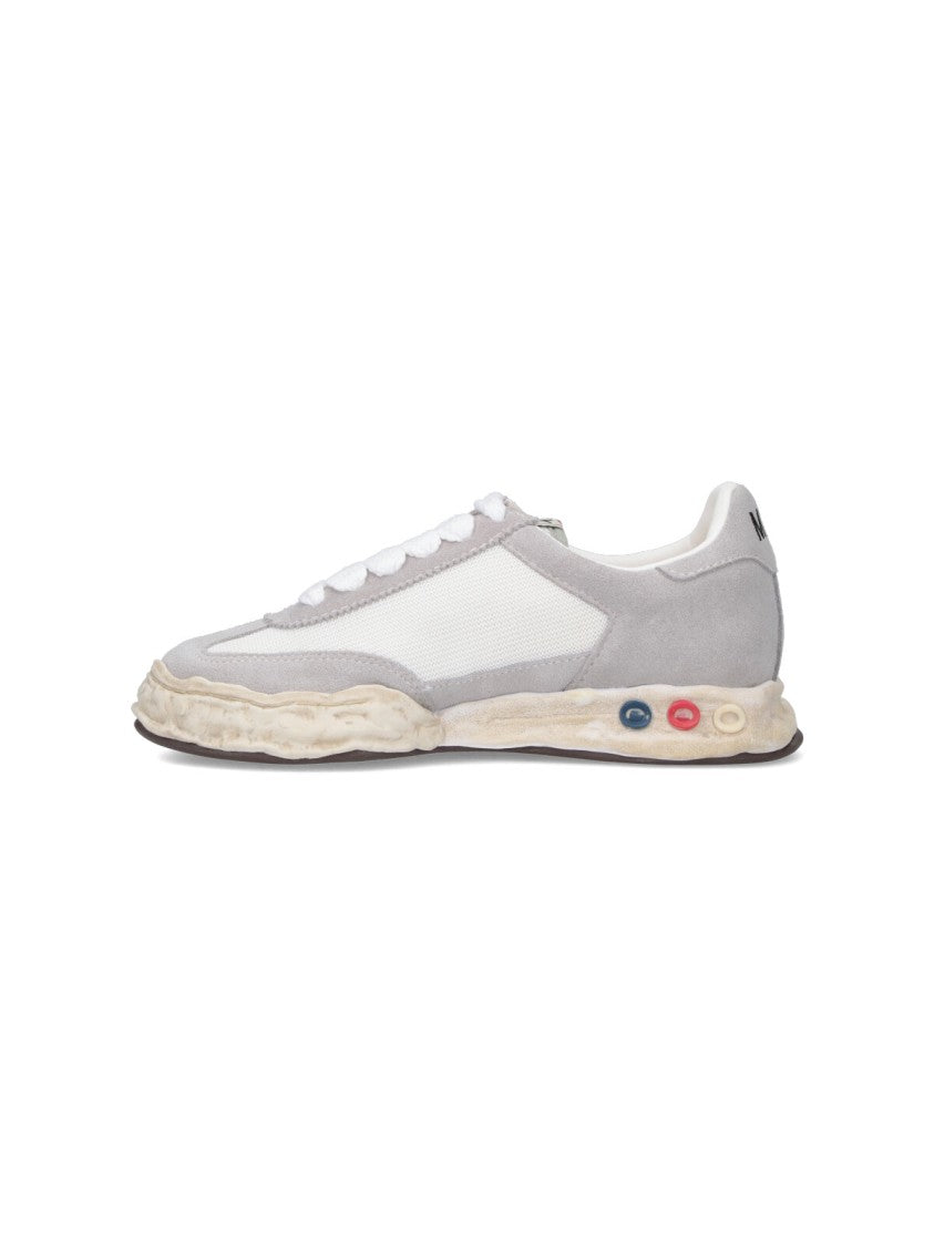 Maison Mihara Yasuhiro Round Toe Sneakers With Suede And Fabric Blend