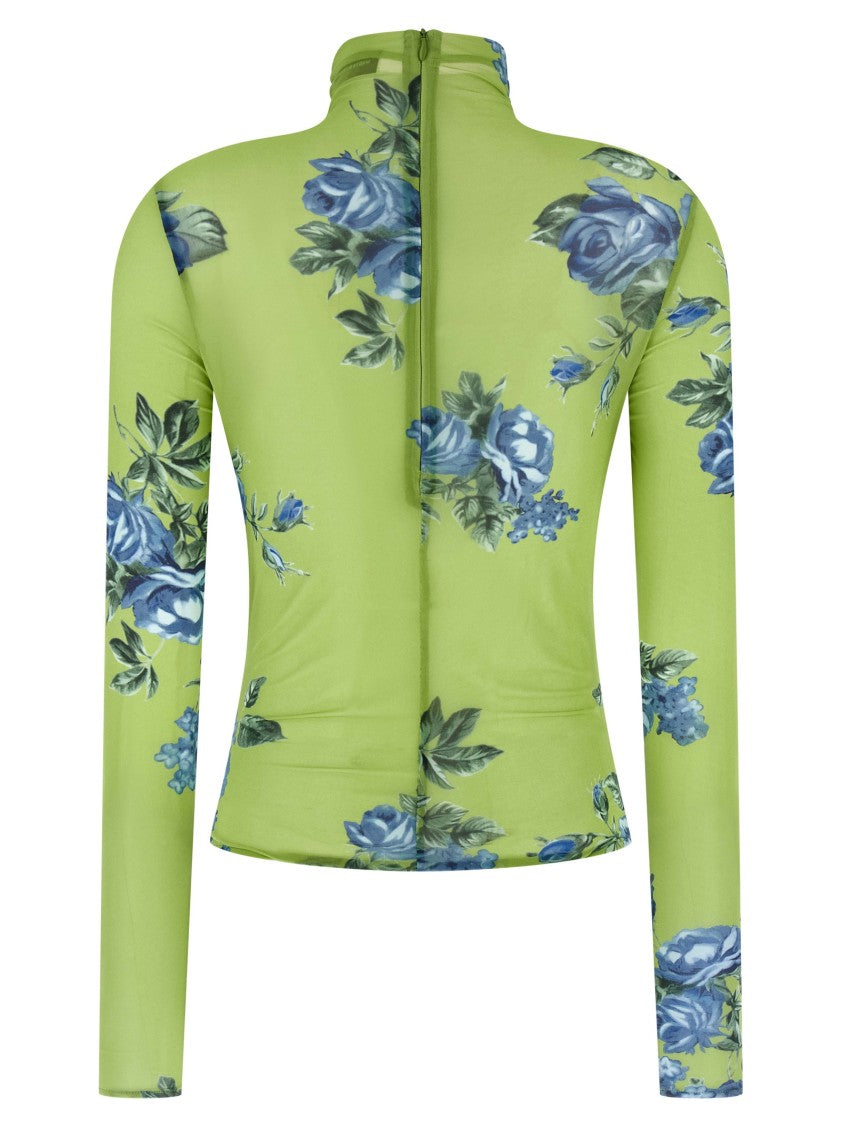 Magda Butrym 15' Slim Fit Floral Print Top