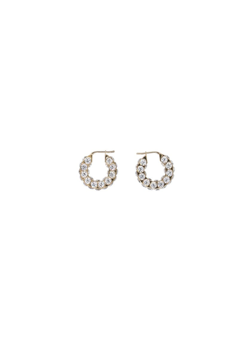 Amina Muaddi "Jahuni" Earrings – Gold