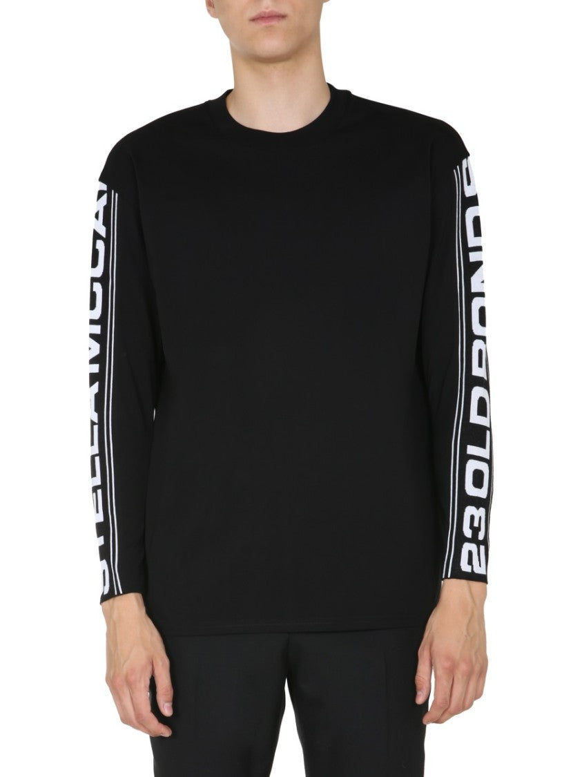 Stella Mccartney Long-Sleeve Graphic Round Neck T-Shirt