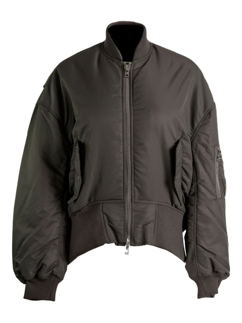 J. W. Anderson Steel Grey Coat With Zip Fastening