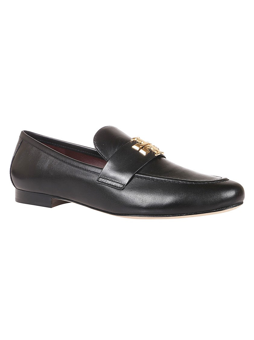 Tory Burch Eleanor Leather Loafers With Gold Accent