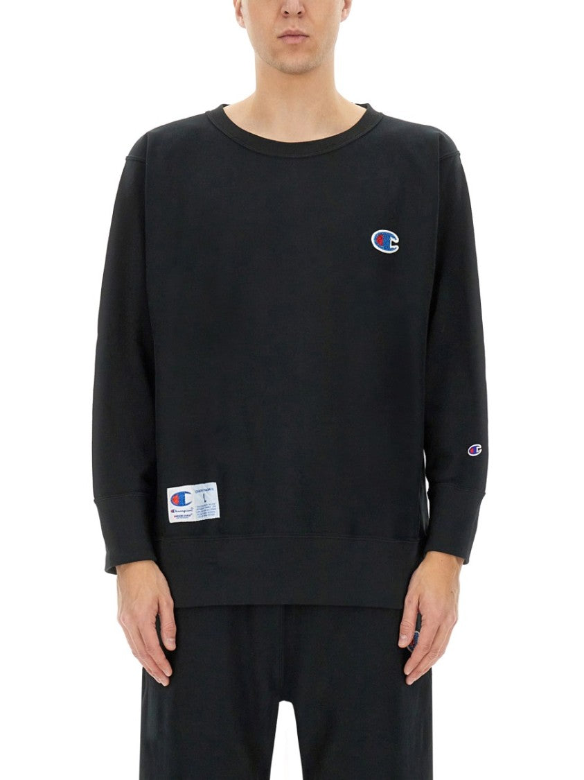 Undercover Relaxed Fit Black Cotton Sweatshirt