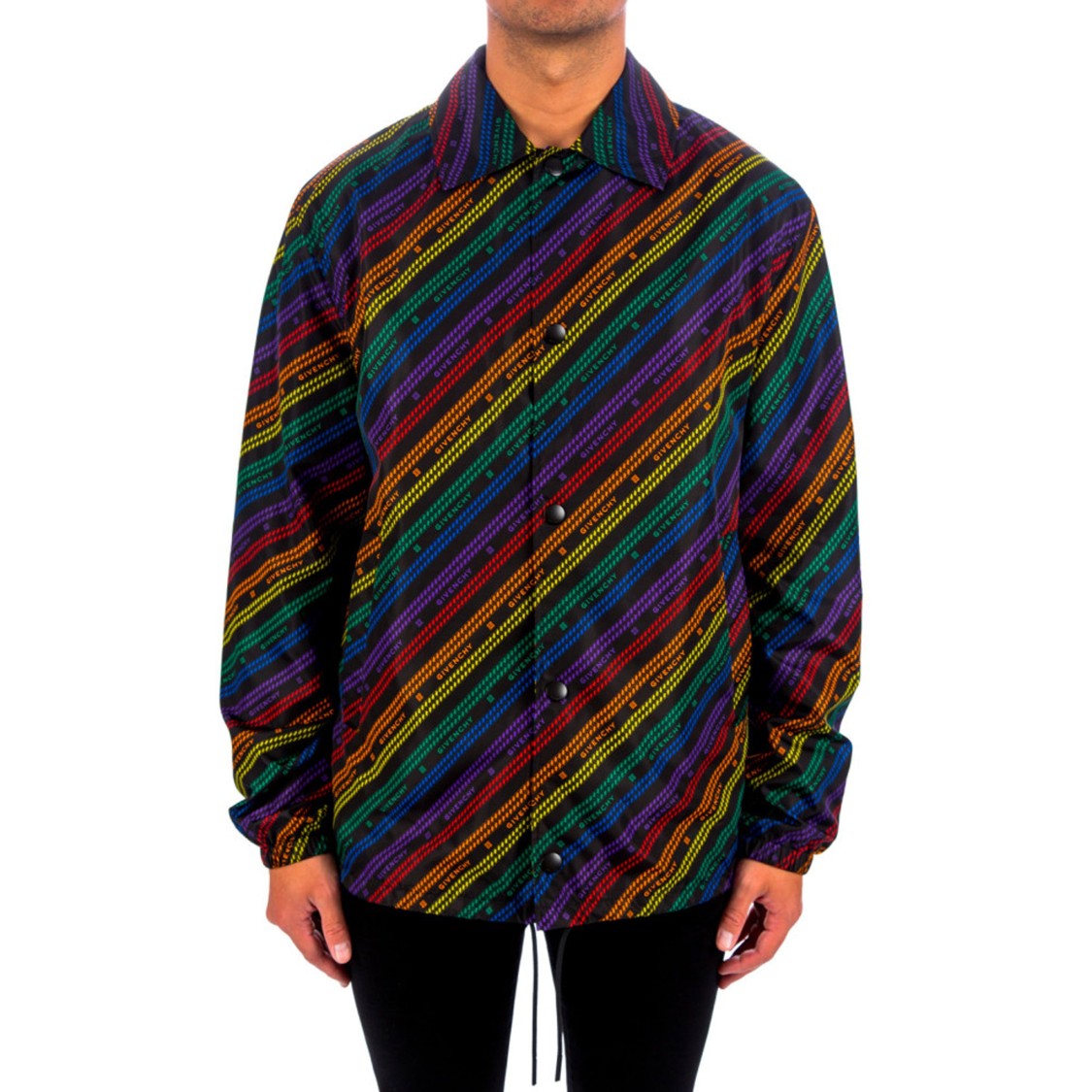 Givenchy Rainbow Chain Nylon Jacket