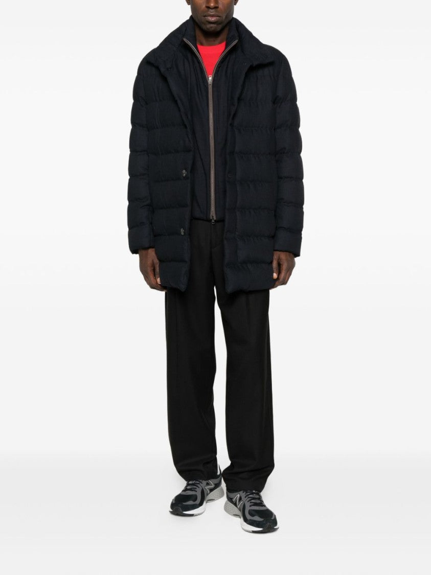Herno Quilted Black Jacket With Tailored Fit