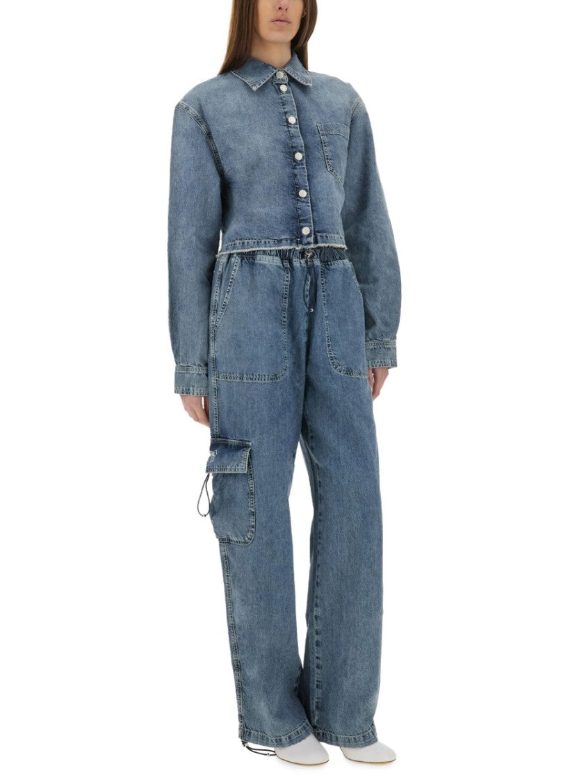 Moschino Cropped Denim Jacket