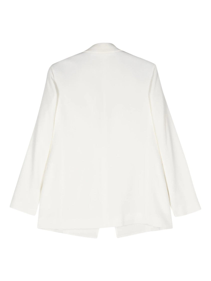 Lanvin Tailored Beige Single-Breasted Blazer With Classic Lapel