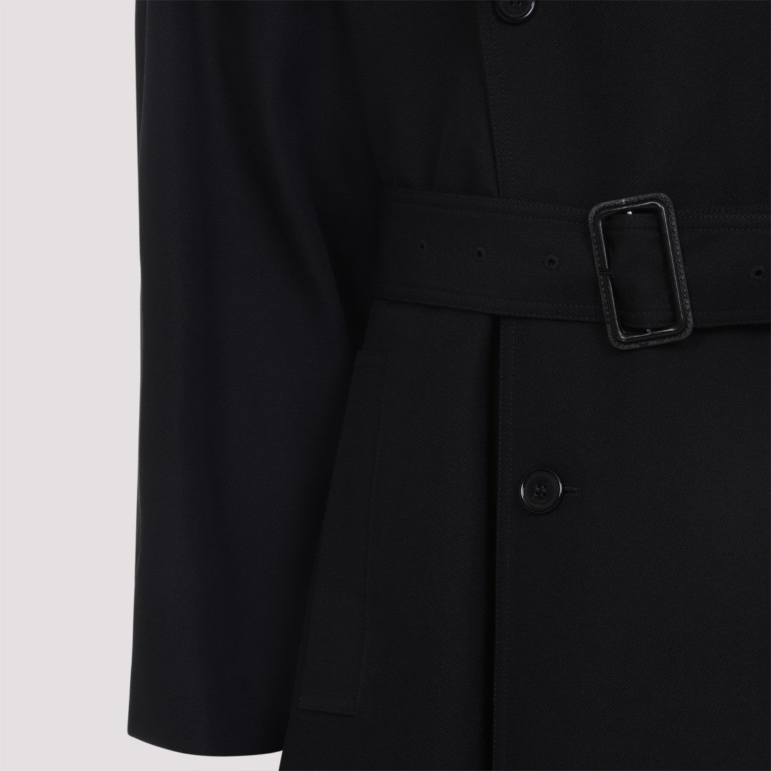 Saint Laurent Black Wool Coat