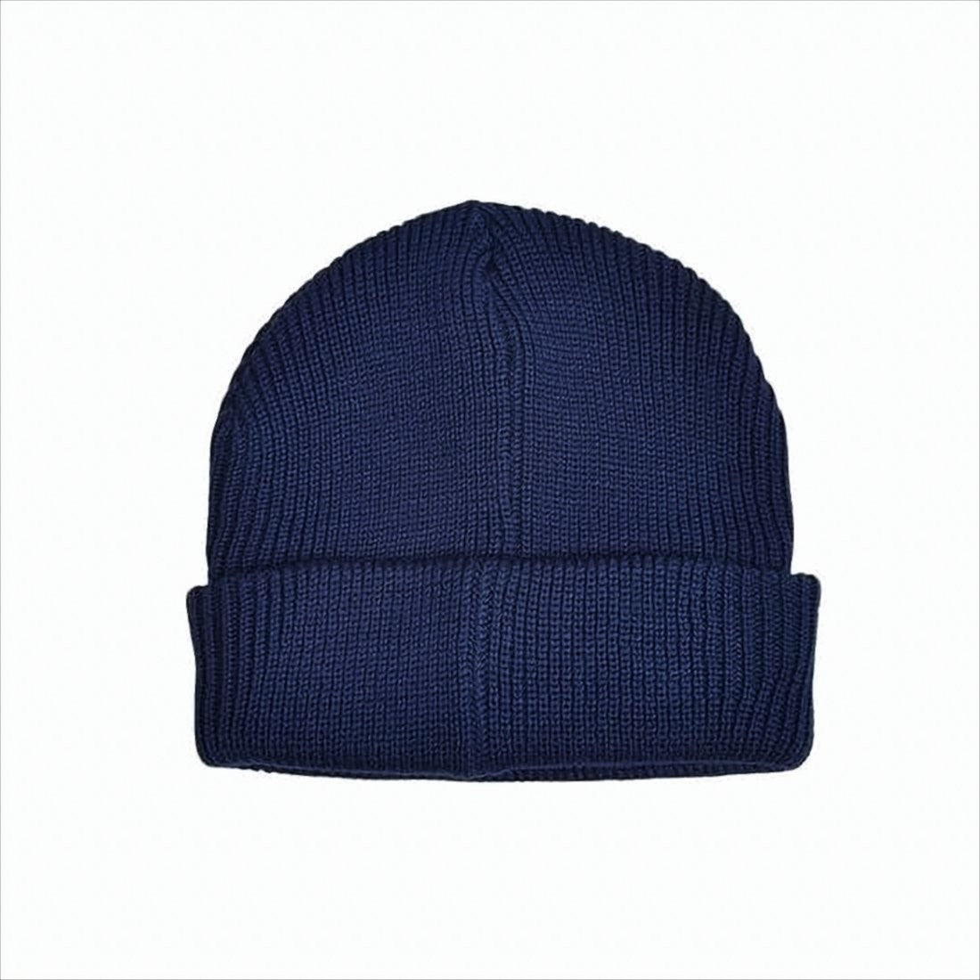 Saint Mxxxxxx Chunky Knit Wool Beanie With Gothic Lettering