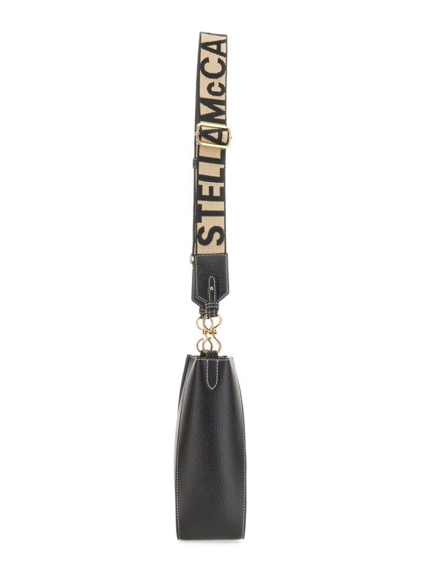 Stella Mccartney Textured Black Shoulder Bag