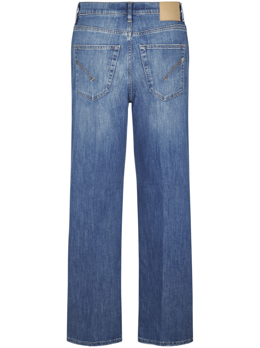 Dondup High-Waisted Straight-Leg Trousers