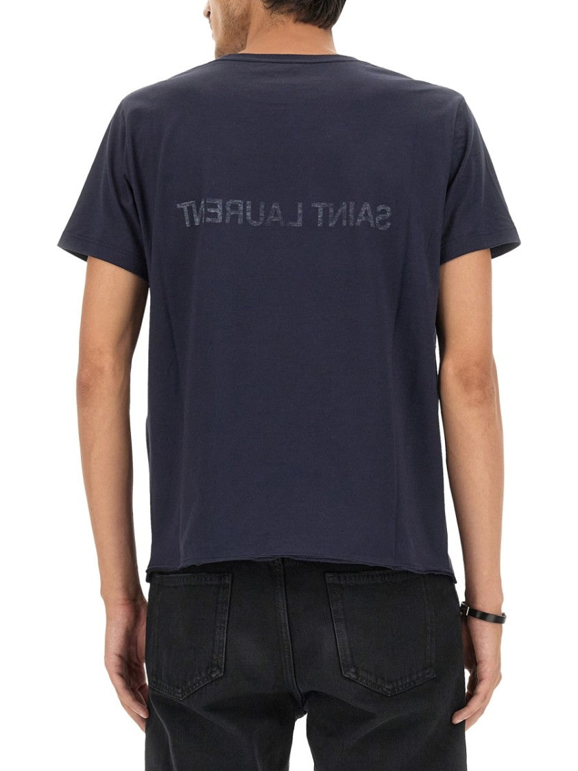 Saint Laurent Inverted Logo T-Shirt