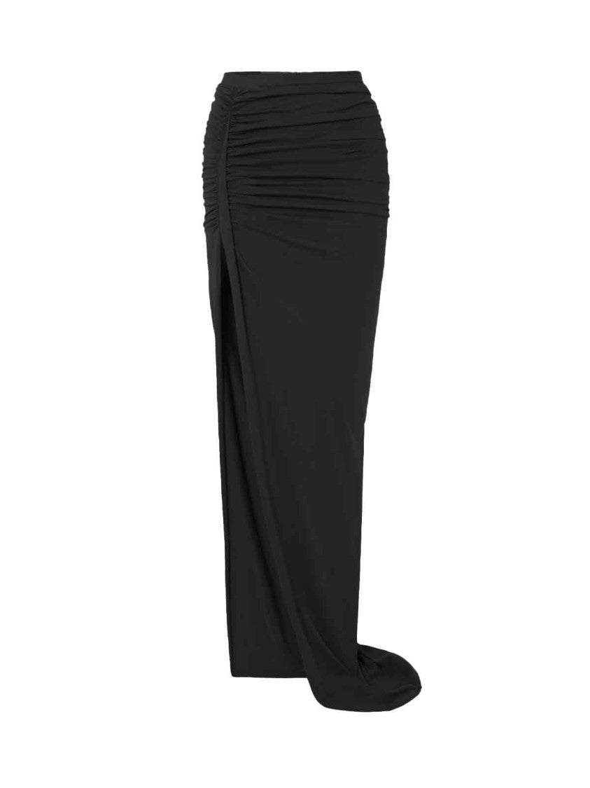 Rick Owens Asymmetric Mini Skirt – Black