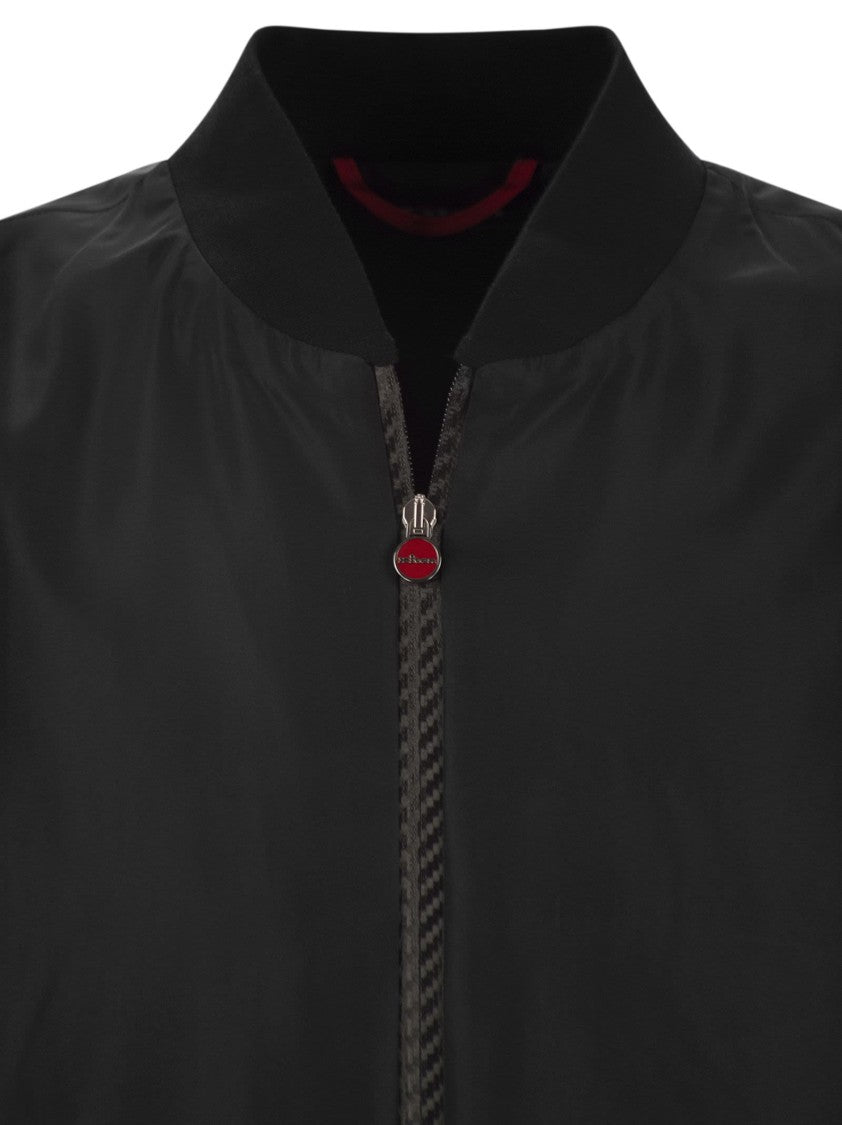 Kiton Sea - Bomber Jacket In Technical Fabric