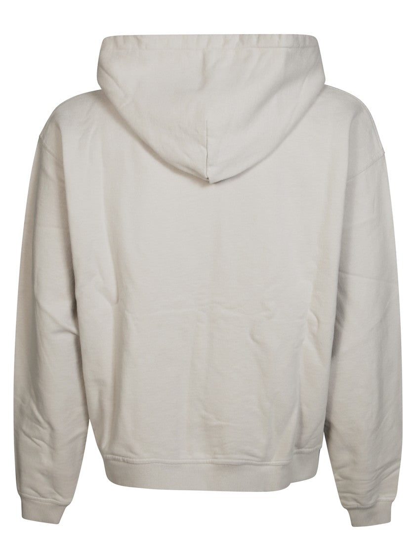 Represent Embroidered Logo Zip-Up Hoodie With Ribbed Cuffs
