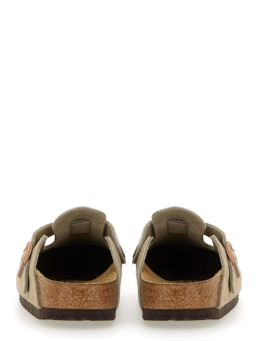 Birkenstock Soft Suede Slip-On Clogs With Adjustable Buckle