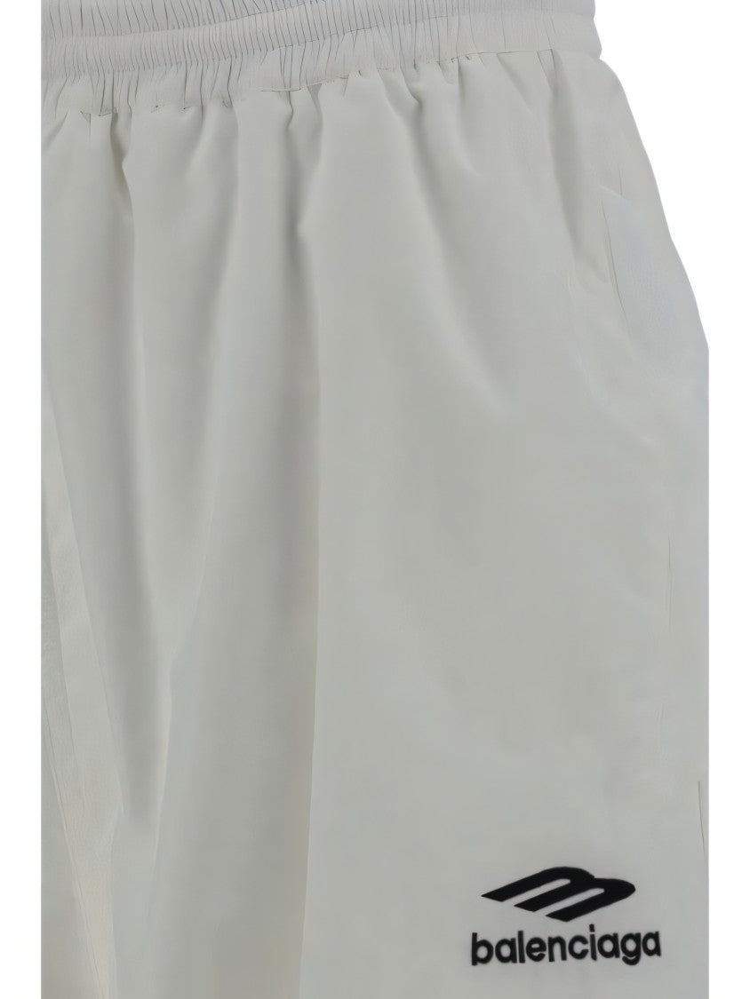 Balenciaga Wide-Leg Casual Pants With Elastic Waistband