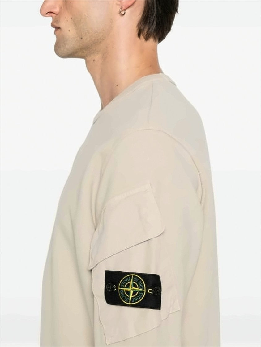 Stone Island Relaxed-Fit Long Sleeve T-Shirt With Patch Logo