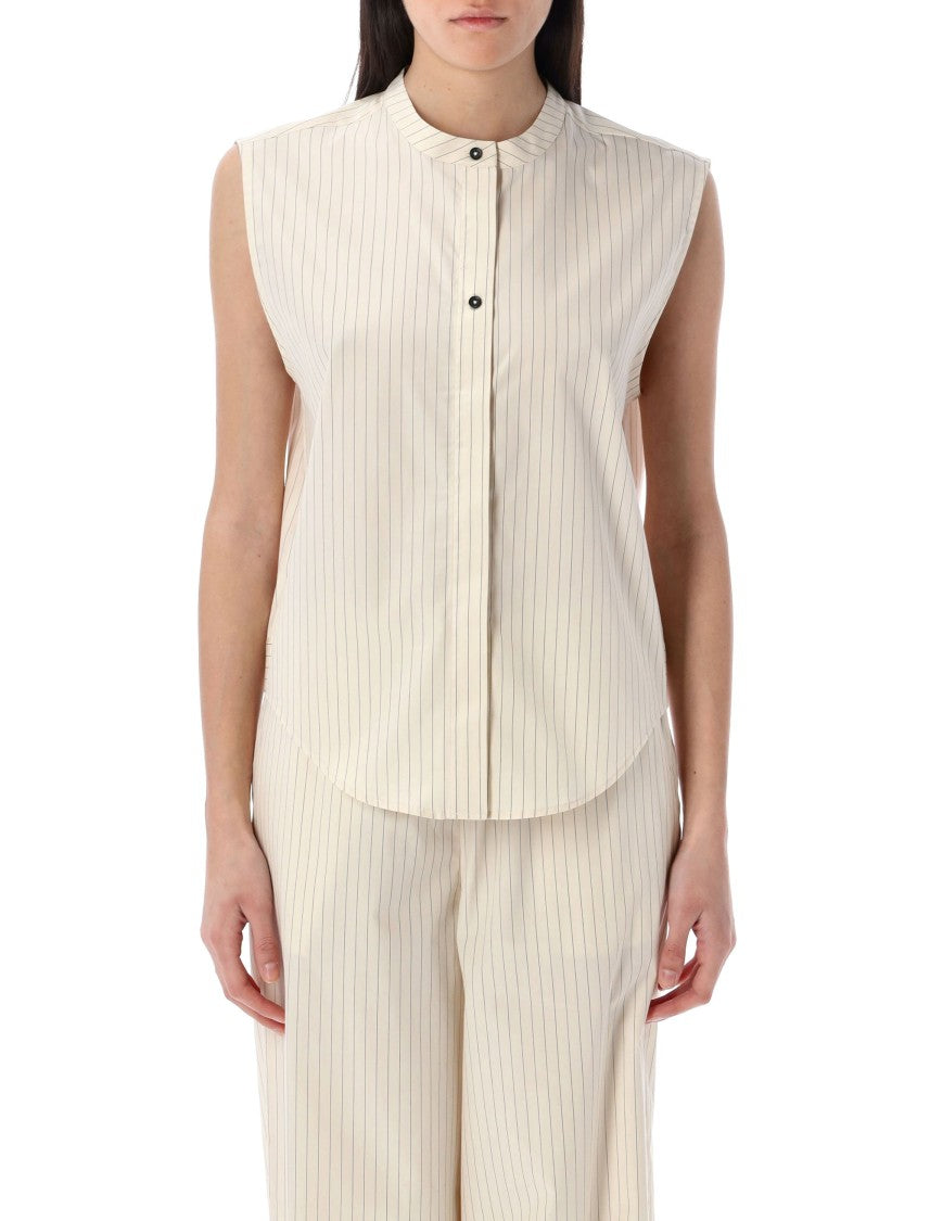 Loulou Studio Hale Striped Sleeveless Shirt