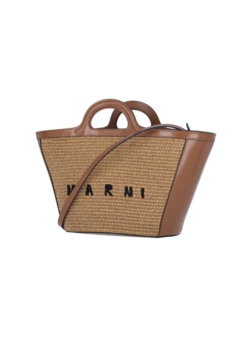 Marni Small "Tropicalia" Tote Bag – Brown