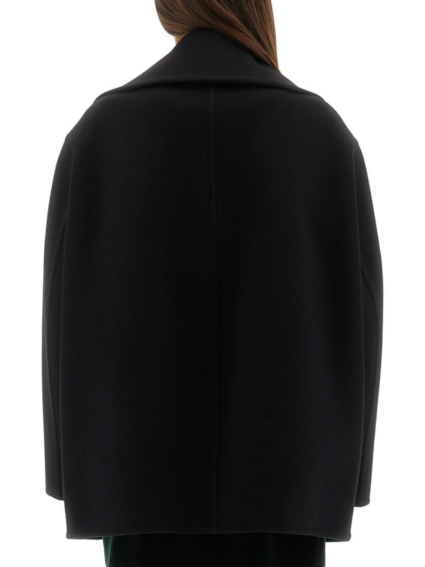 Saint Laurent Double-Breasted Wool Caban